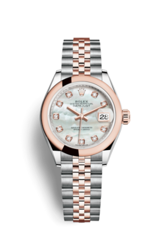 Rolex Lady-Datejust 28 Rolesor Rose Domed / Jubilee / MOP 279161-0013