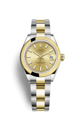 Rolex Lady-Datejust 28 Rolesor Yellow Domed / Oyster / Champagne 279163-0002