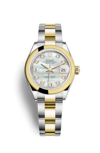 Rolex Lady-Datejust 28 Rolesor Yellow Domed / Oyster / MOP 279163-0014