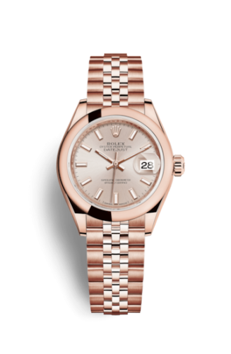 Rolex Lady-Datejust 28 Everose Domed / Jubilee / Sundust 279165-0003