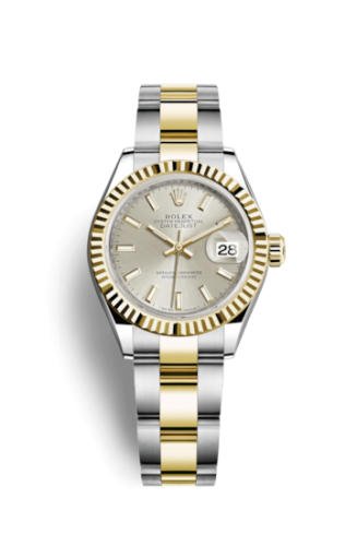 Rolex Lady-Datejust 28 Rolesor Yellow Fluted / Oyster / Silver 279173-0020
