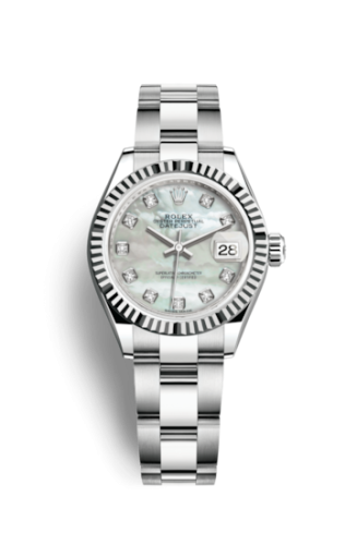 Rolex Lady-Datejust 28 Stainless Steel Fluted / MOP / Oyster 279174-0010