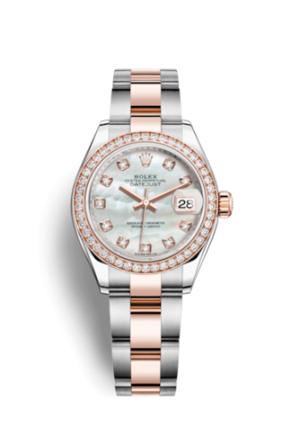 Rolex Lady-Datejust 28 Rolesor Everose Diamond / Oyster / MOP 279381RBR-0014