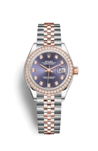 Rolex Lady-Datejust 28 Rolesor Rose Diamond / Jubilee / Aubergine Diamond 279381RBR-0015