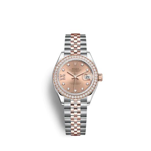 Rolex Lady-Datejust 28 Stainless Steel / Rose Gold / Diamond / Rose - Diamond / Jubilee 279381RBR-0027