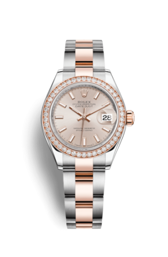 Rolex Lady-Datejust 28 Rolesor Rose Diamond / Oyster / Sundust 279381rbr-0002
