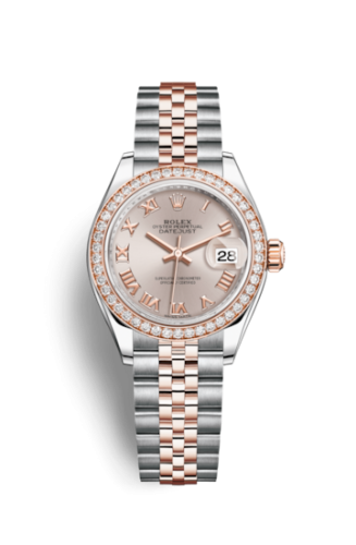 Rolex Lady-Datejust 28 Rolesor Rose Diamond / Jubilee / Sundust Roman 279381rbr-0005