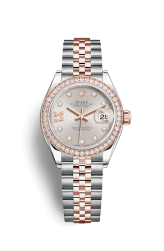 Rolex Lady-Datejust 28 Rolesor Rose Diamond / Jubilee / Sundust Diamond 279381rbr-0019