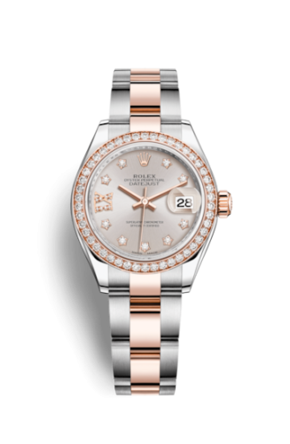 Rolex Lady-Datejust 28 Rolesor Rose Diamond / Oyster / Sundust Diamond 279381rbr-0020