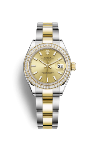Rolex Lady-Datejust 28 Rolesor Yellow Diamond / Oyster / Champagne 279383RBR-0002