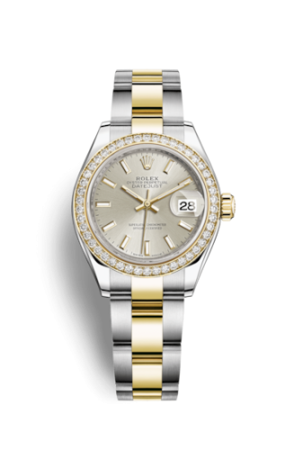Rolex Lady-Datejust 28 Rolesor Yellow Diamond / Oyster / Silver 279383RBR-0018