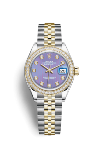 Rolex Lady-Datejust 28 Rolesor Yellow Diamond / Jubilee / Lavender Diamond 279383rbr-0015