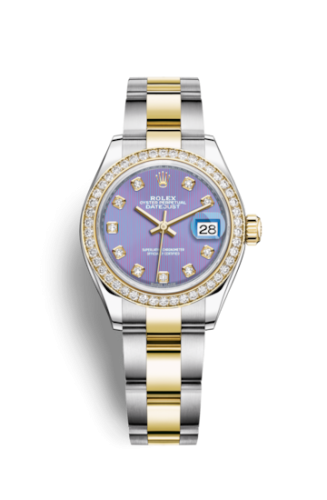 Rolex Lady-Datejust 28 Rolesor Yellow Diamond / Oyster / Lavender Diamond 279383rbr-0016