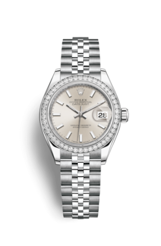Rolex Lady-Datejust 28 Stainless Steel / Diamond / Silver / Jubilee 279384RBR-0007
