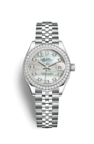 Rolex Lady-Datejust 28 Stainless Steel / Diamond / MOP / Jubilee 279384RBR-0011