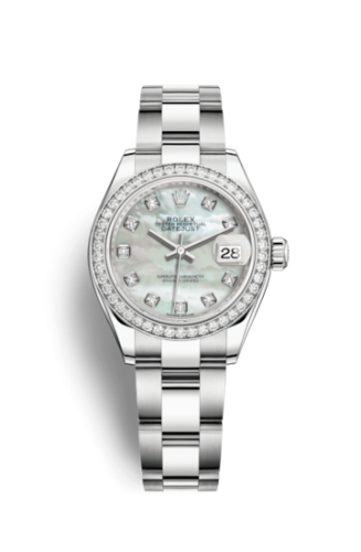 Rolex Lady-Datejust 28 Stainless Steel / Diamond / MOP / Oyster 279384RBR-0012