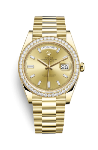 Rolex Day-Date 40 Yellow Gold Diamond / Champagne Diamonds 28348rbr-0002