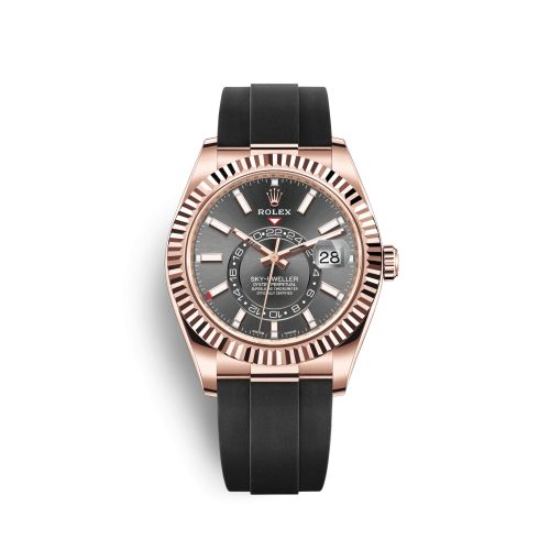 Rolex Sky-Dweller Everose / Dark Rhodium / Oysterflex 326235-0006