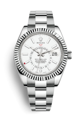 Rolex Sky-Dweller Stainless Steel / White Gold / White 326934-0001