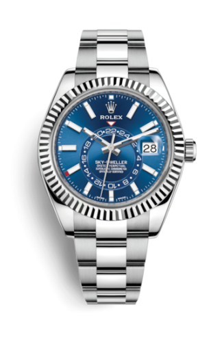 Rolex Sky-Dweller Stainless Steel / White Gold / Blue / Oyster 326934-0003