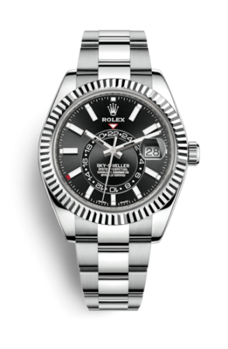Rolex Sky-Dweller Stainless Steel / White Gold / Black 326934-0005