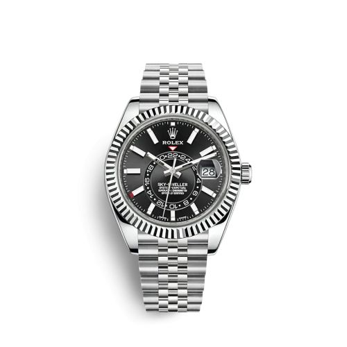 Rolex Sky-Dweller Stainless Steel / White Gold / Black / Jubilee 326934-0006