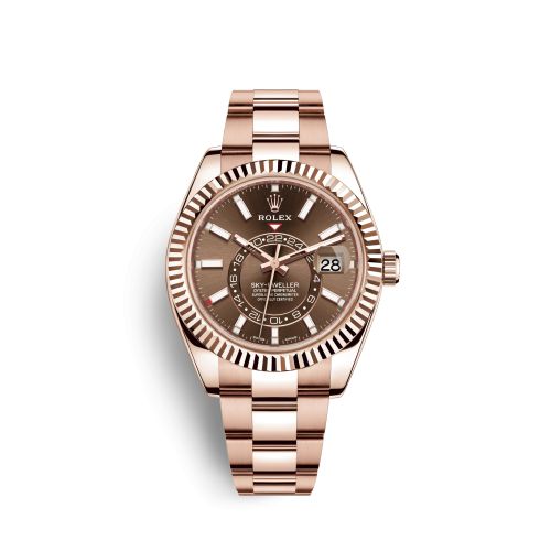 Rolex Sky-Dweller Everose / Chocolate 326935-0006