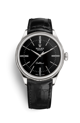 Rolex Cellini Time White Gold / Black / Alligator Black 50509-0006