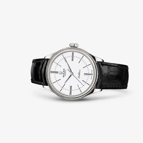 Rolex Cellini Time White Gold / White / Alligator Black 50509-0007