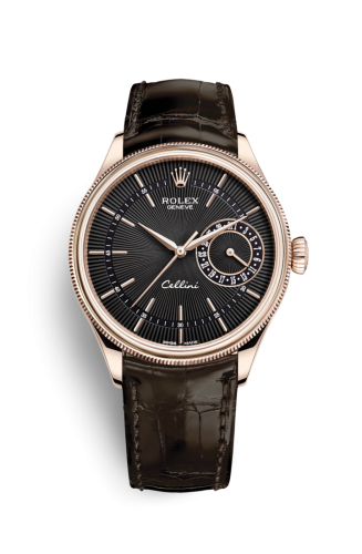 Rolex Cellini Date Everose / Black / Alligator 50515-0010
