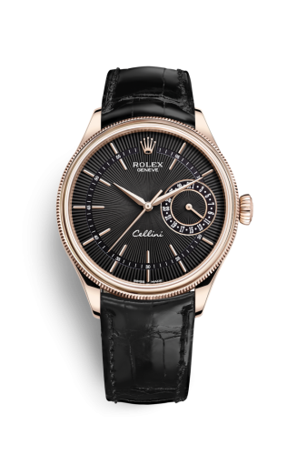 Rolex Cellini Date Everose / Black / Alligator 50515-0011