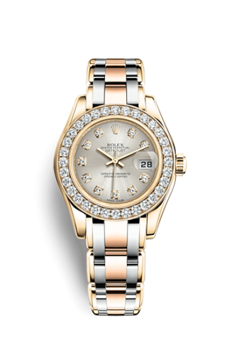 Rolex Datejust Pearlmaster 29 Tridor Diamond Silver Diamonds 80298-0048