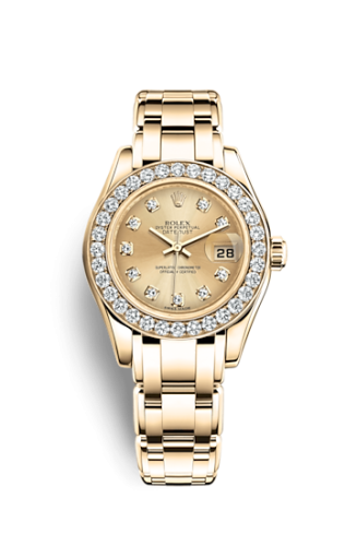 Rolex Datejust Pearlmaster 29 Yellow Gold Diamond / Champagne Diamond 80298-0071