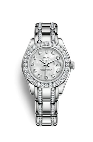 Rolex Datejust Pearlmaster 29 White Gold Diamond / MOP Diamond 80299-0010