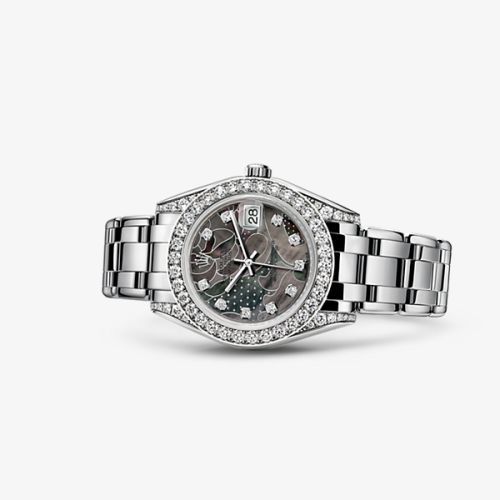 Rolex Datejust Pearlmaster 34 White Gold Diamond Shoulders Goldust Dream 81159-0011