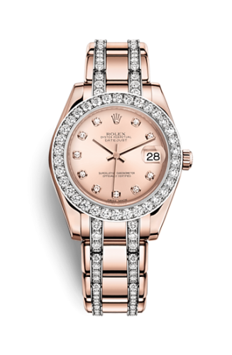 Rolex Datejust Pearlmaster 34 Everose Diamond Pink Diamond 81285-0030