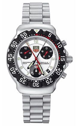 TAG Heuer Formula 1 Chronograph Quartz Stainless Steel / Silver / Bracelet CA1212.BA0493