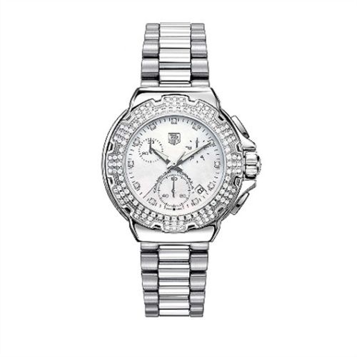 TAG Heuer Formula 1 Quartz Chronograph 37 Stainless Steel / MOP - Diamond / Bracelet CAC1310.BA0852