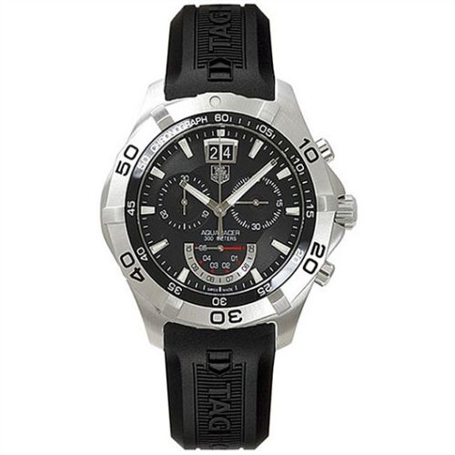 TAG Heuer Aquaracer 300M Quartz Chronograph 43 Stainless Steel / Black / Rubber CAF101A.FT8011