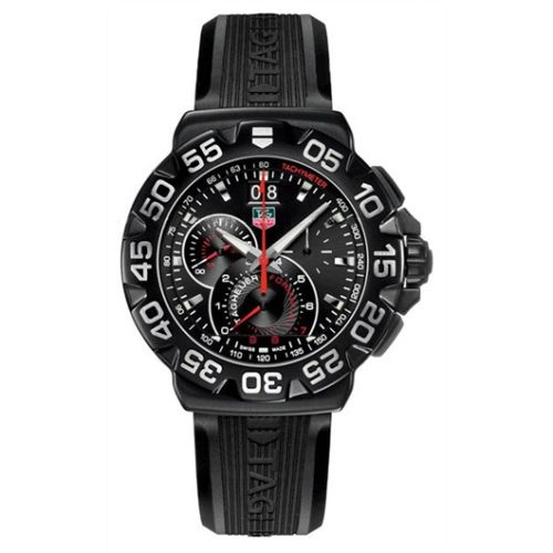 TAG Heuer Formula 1 Quartz Chronograph Big Date 44 Titanium PVD / Black / Rubber CAH1012.FT6026