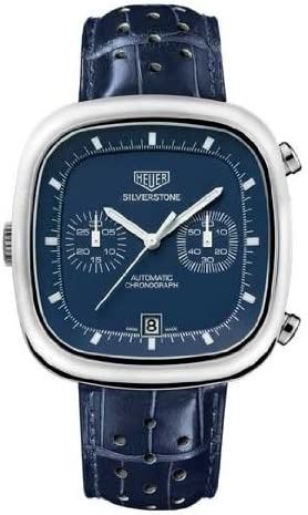 TAG Heuer Silverstone Stainless Steel / Blue / Alligator / Limited Edition CAM2110.FC6258