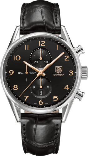 TAG Heuer Carrera Calibre 1887 43 Stainless Steel / Black / Alligator CAR2014.FC6235