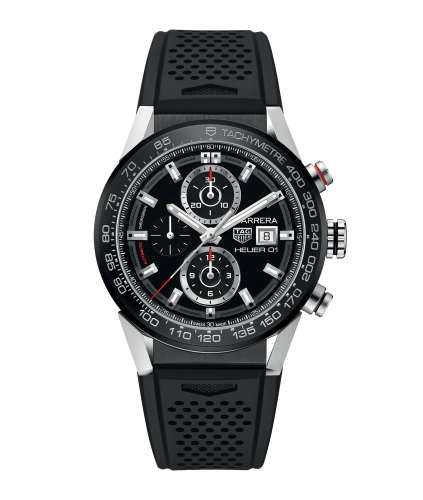 TAG Heuer Carrera Calibre Heuer 01 43 Stainless Steel / Black / Rubber CAR201Z.FT6046