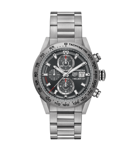 TAG Heuer Carrera Calibre Heuer 01 43 Titanium / Grey / Bracelet CAR208Z.BF0719