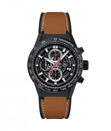 TAG Heuer Carrera Calibre Heuer 01 43 Black Ceramic / Stainless Steel / Rubber CAR2090.FT6124