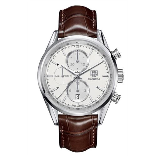 TAG Heuer Carrera Calibre 1887 41 Stainless Steel / Silver / Alligator CAR2111.FC6291