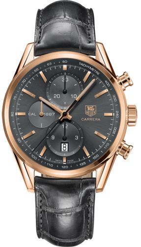 TAG Heuer Carrera Calibre 1887 41 Rose Gold / Grey / Alligator CAR2141.FC8182
