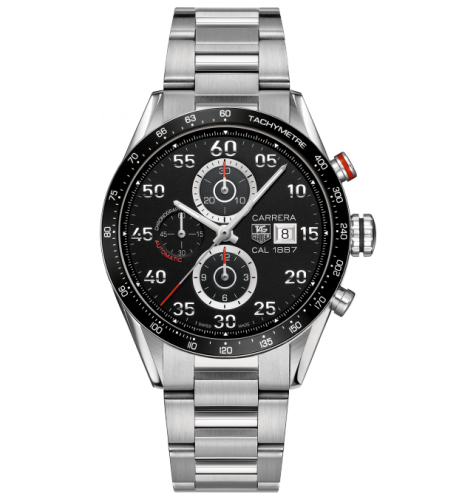 TAG Heuer Carrera Calibre 1887 43 Stainless Steel / Black / Bracelet CAR2A10.BAO799