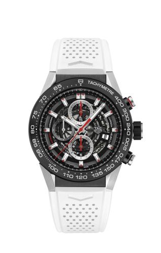 TAG Heuer Carrera Calibre Heuer 01 45 Stainless Steel / Skeleton / White Touch CAR2A1Z.FT6051