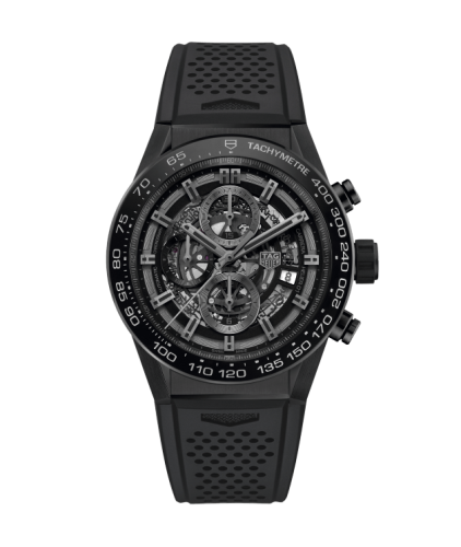TAG Heuer Carrera Calibre Heuer 01 45 Ceramic / Skeleton / Rubber CAR2A90.FT6071